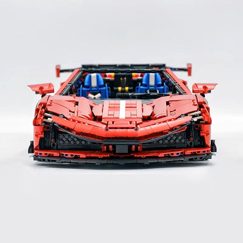 GULY 10623 Technical Speed Sports Racing Car 1:8 Model Building Blocks MOC City Racing Brick Puzzle DIY Toys Christmas Gift Kids