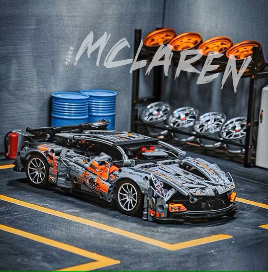 2025 New Technical McLarens Supercar Race Car Model Building Kit Decor Assemble Block Bricks Toys for Kids Birthday Gift