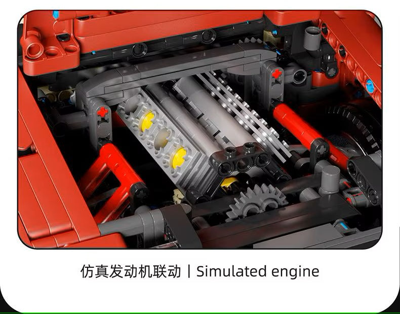 T5024 Technology Luxury SUV Static Version High Difficulty Building Block Assembly Model Holiday Gift MOC
