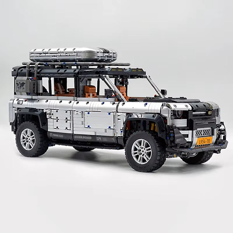 10620 New Technical Silver Off-Road SUV Sports Car Building Blocks Camper Van Vehicle Brick Toy Christmas Gift for Boy Kids