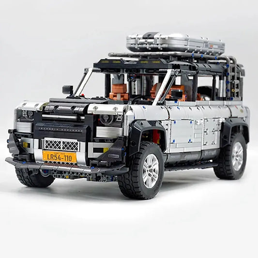 10620 New Technical Silver Off-Road SUV Sports Car Building Blocks Camper Van Vehicle Brick Toy Christmas Gift for Boy Kids