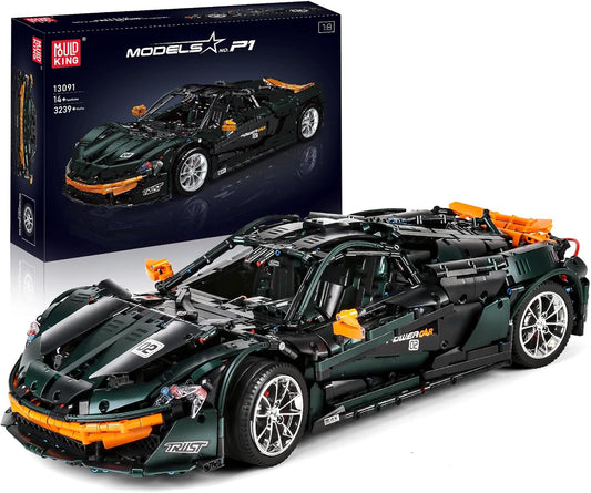 Technical Vehicles Building Blocks APP Electric P1 Speed Sports Car Bricks Assembly Toy Christmas Gift for Kids 13091