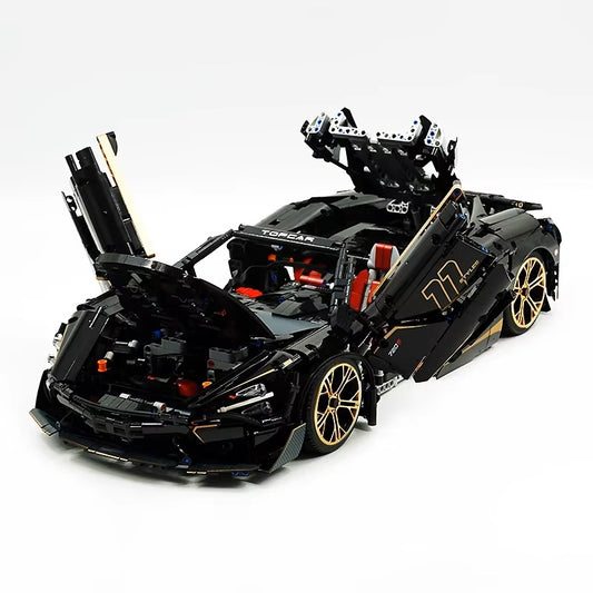 10625 1:8 MOC Sport Racing CAR Model 720S With Motor Building Blocks Bricks Assembly Toys for Children Christmas Gifts