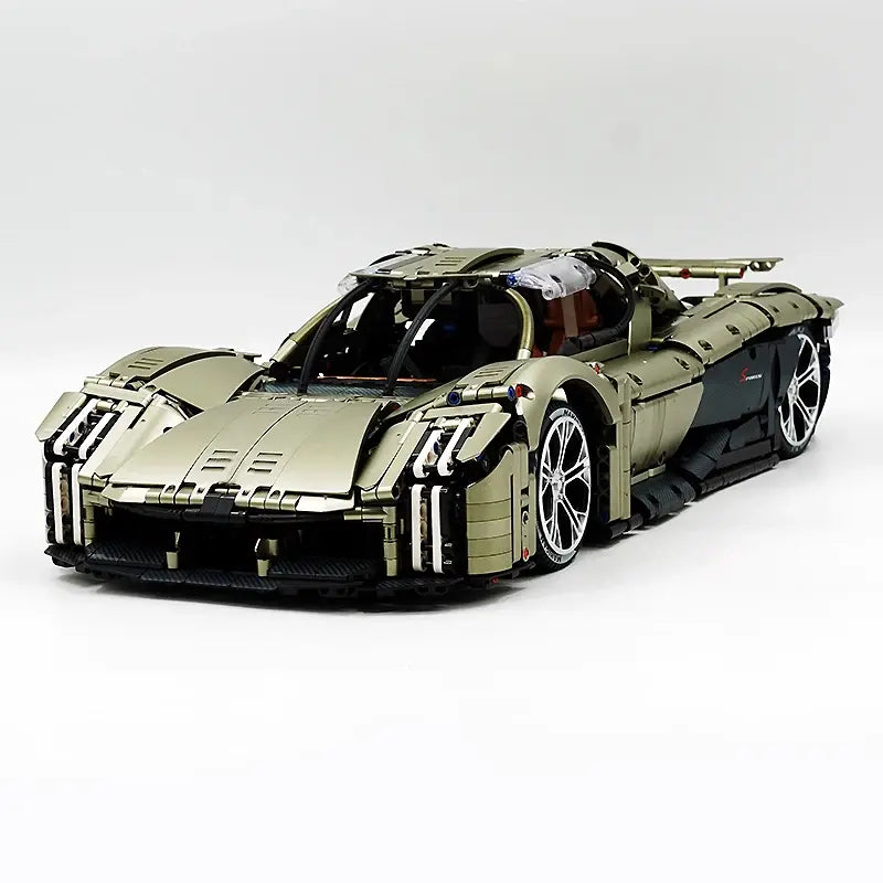 Technical RC Black X Super Sports Car Building Bricks Blocks Puzzle DIY Toy Assembly Christmas Gift Kids GULY 10626 1:8 MOC