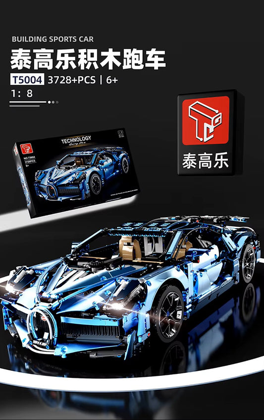 TGL T5004 T5004A Technology Sports Car Static Version High Difficulty Building Block Assembly Model Holiday Gift MOC