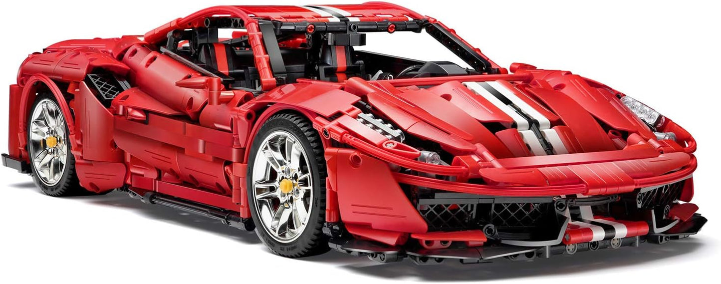 C61042 RC New MOC 3187 Pcs Italian Super Racing Car Model With Motor Building Blocks Bricks Toys for Kids Christmas Gifts