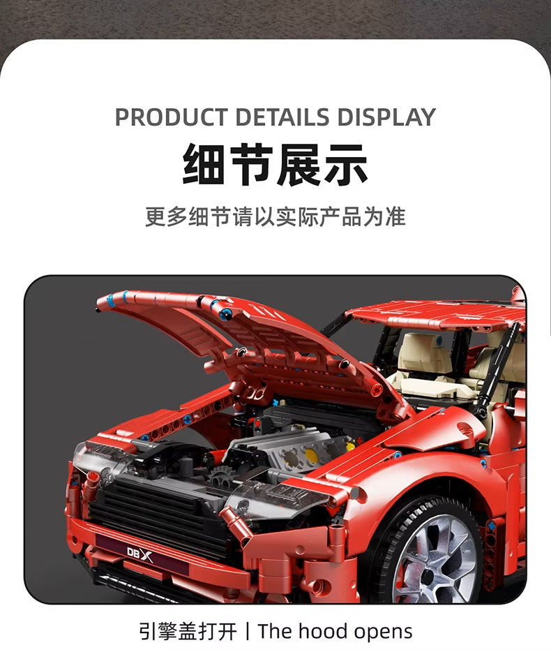T5024 Technology Luxury SUV Static Version High Difficulty Building Block Assembly Model Holiday Gift MOC