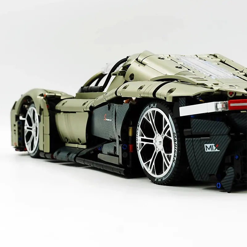 Technical RC Black X Super Sports Car Building Bricks Blocks Puzzle DIY Toy Assembly Christmas Gift Kids GULY 10626 1:8 MOC
