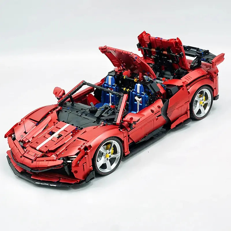 GULY 10623 Technical Speed Sports Racing Car 1:8 Model Building Blocks MOC City Racing Brick Puzzle DIY Toys Christmas Gift Kids