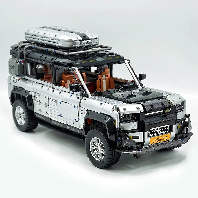 10620 New Technical Silver Off-Road SUV Sports Car Building Blocks Camper Van Vehicle Brick Toy Christmas Gift for Boy Kids