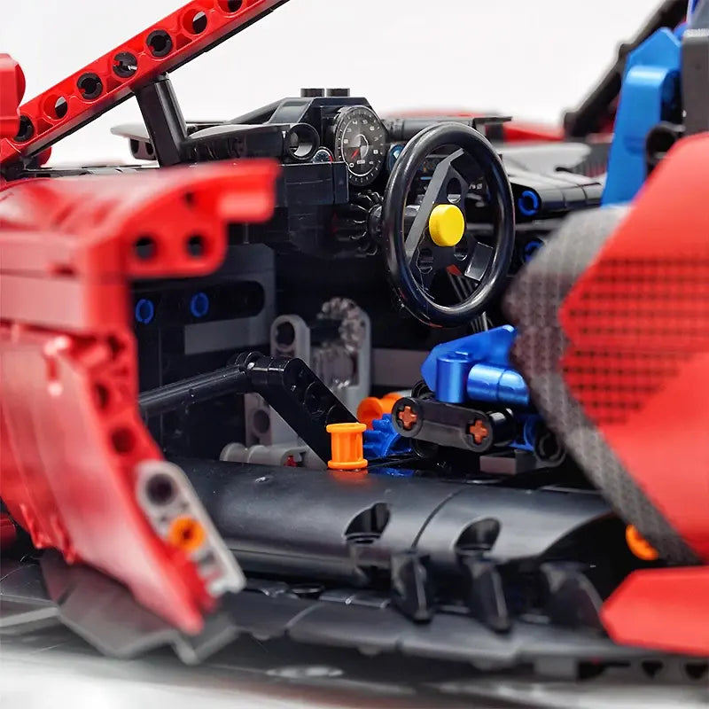 GULY 10623 Technical Speed Sports Racing Car 1:8 Model Building Blocks MOC City Racing Brick Puzzle DIY Toys Christmas Gift Kids