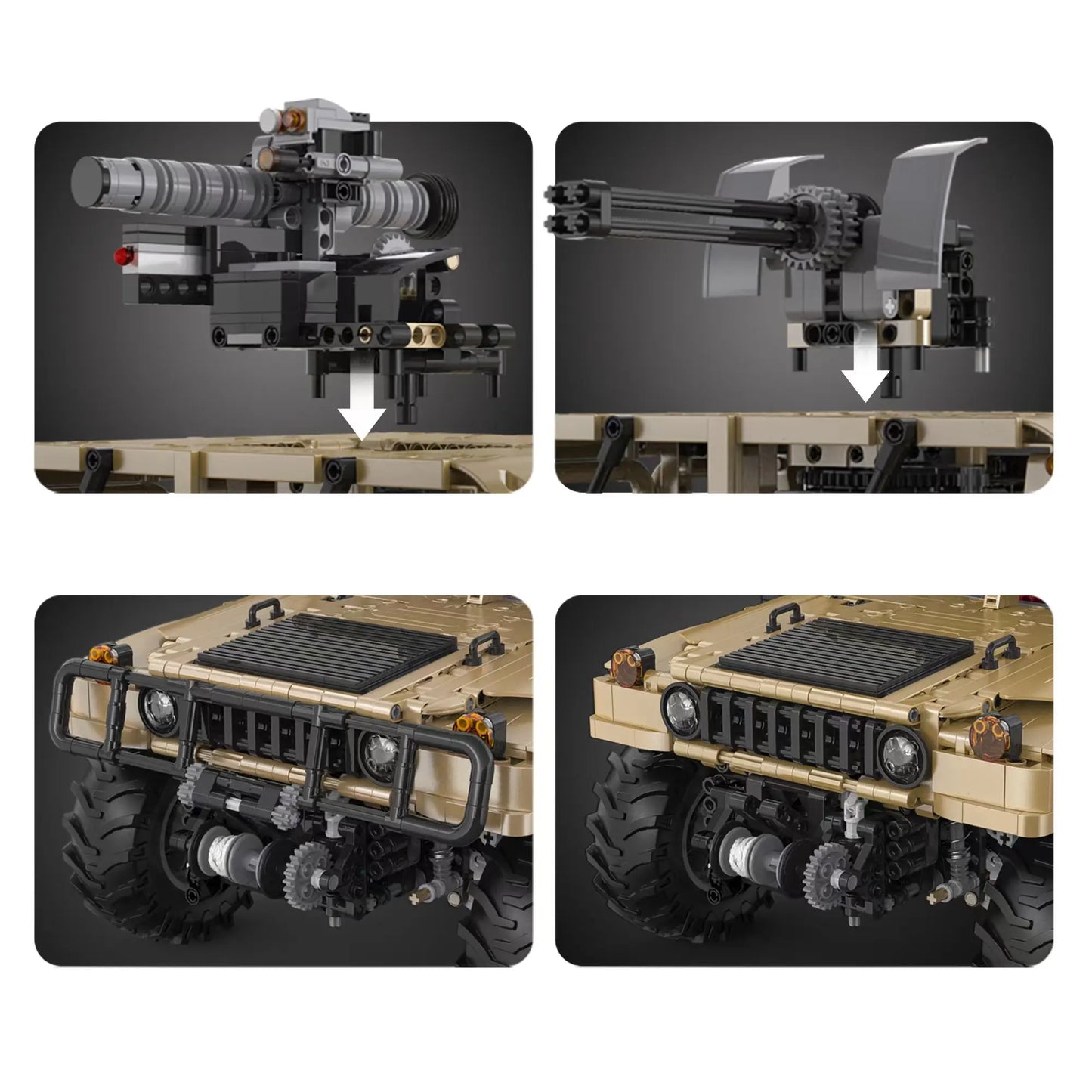 C61036 Cada 3935PCS Authorized Bricks Car Model 1/8 Big Off-Road Remote Control Vehicle High Tech Assembled Building Blocks Toys