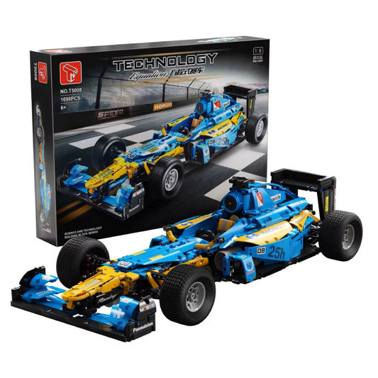 TGL T5006 T5008 Technology F1 Racing Static Version High Difficulty Building Block Assembly Model Holiday Gift MOC