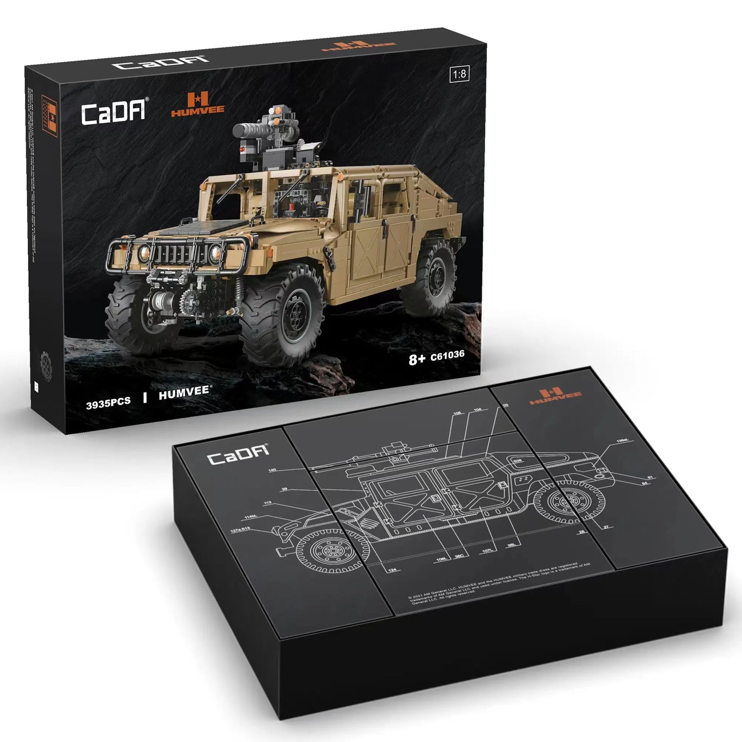C61036 Cada 3935PCS Authorized Bricks Car Model 1/8 Big Off-Road Remote Control Vehicle High Tech Assembled Building Blocks Toys