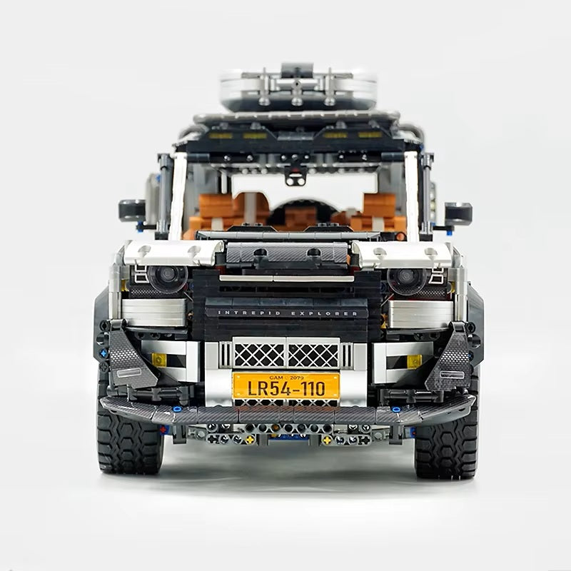 10620 New Technical Silver Off-Road SUV Sports Car Building Blocks Camper Van Vehicle Brick Toy Christmas Gift for Boy Kids