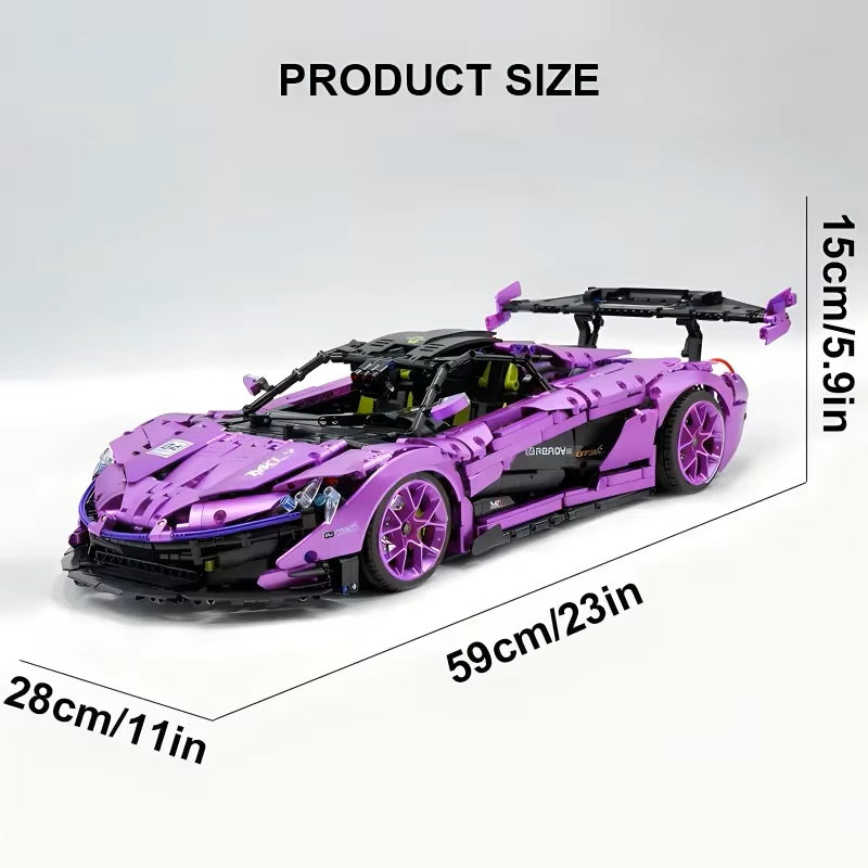10617 Technical MOC P1 Super Racing Car Hypercar Model Building Blocks Brick Puzzle Educational Toy Christmas Gift for Kids
