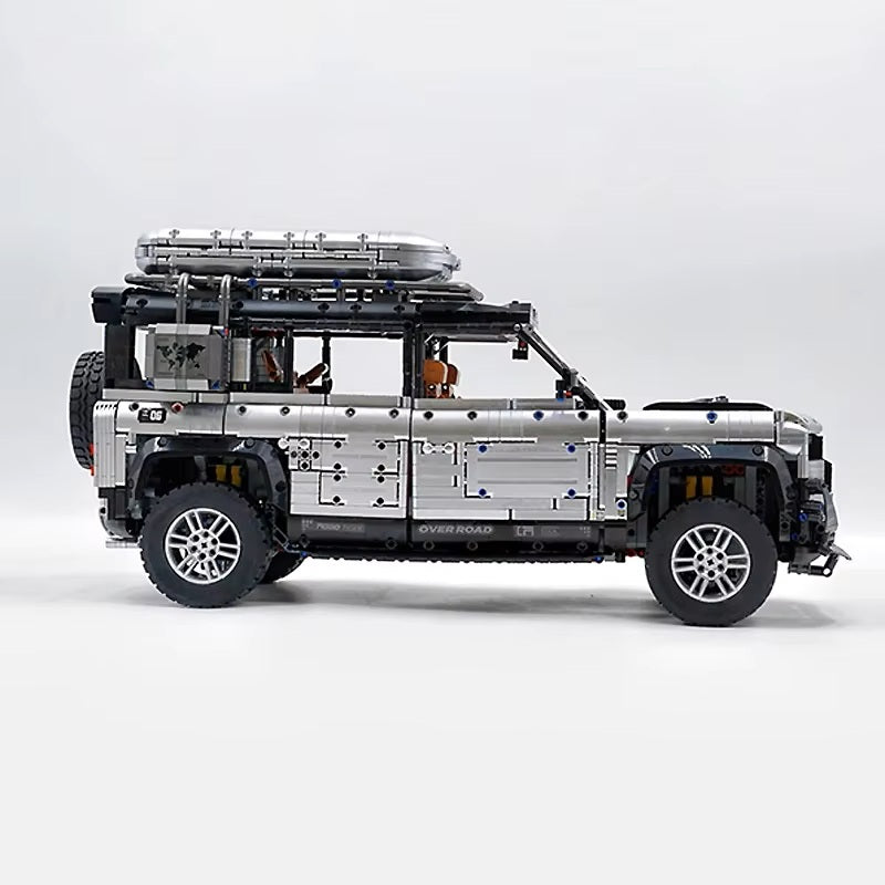 10620 New Technical Silver Off-Road SUV Sports Car Building Blocks Camper Van Vehicle Brick Toy Christmas Gift for Boy Kids