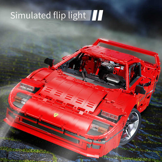 JD017 4026 Pieces Technical the F40 Red Super Car Compatible MOC-140629 Building Blocks Bricks Toys Boys Birthday Gifts 42143