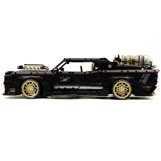 10637 1:8 Dark Warrior High-Tech Racing Building Block Assembly Supercar Bricks Model DIY Toys Children Christmas Gifts