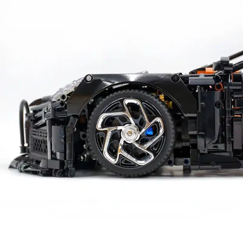 Technical MOC 13163s 4800 pieces Black Super Sports Vehicle Racing Car Hypercar Model Building Blocks Puzzle Assembly Toys Christmas Gifts
