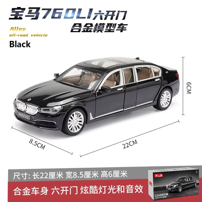 BMW 7 Series V12 1:24 Scale Die-Cast Metal Collector Model – Luxury Executive Sedan Edition