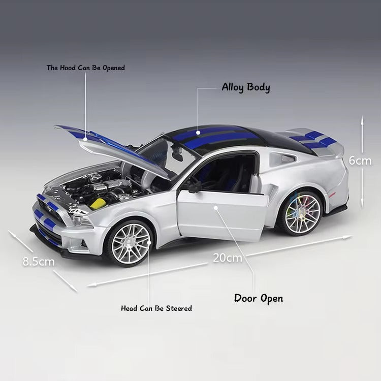 Maisto 2014 Ford Mustang Street Racer 1:24 Scale Die-Cast Metal Collector Model – Performance Muscle Car Edition