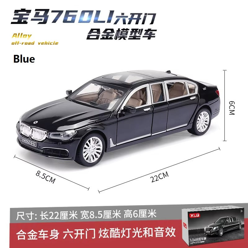BMW 7 Series V12 1:24 Scale Die-Cast Metal Collector Model – Luxury Executive Sedan Edition