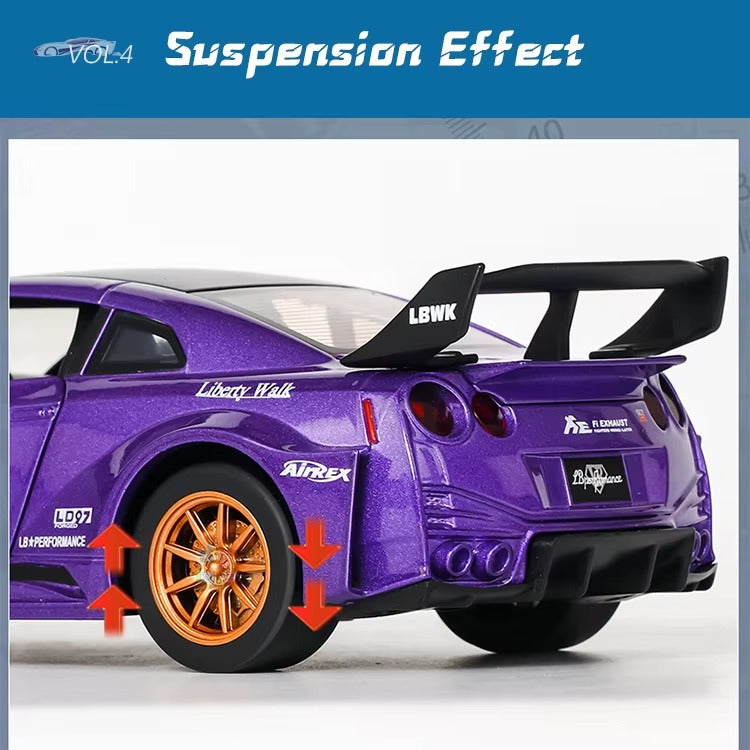 Nissan GT-R CSR2 1:24 Scale Die-Cast Metal Collector Model – Black Mamba Performance Edition