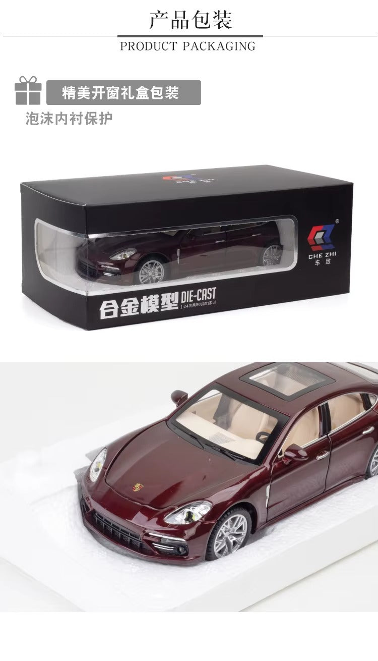 Porsche Panamera 1:24 Scale Die-Cast Metal Collector Model – Luxury Performance Sedan Edition